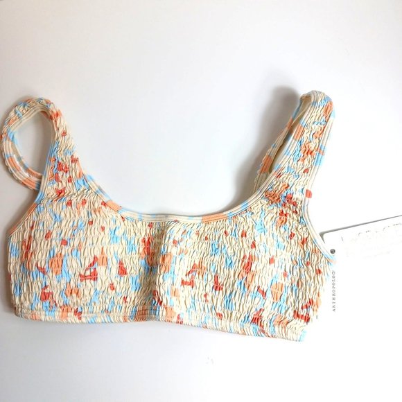 Anthropologie L Space Izzie Smocked Bikini Top - Picture 4 of 8